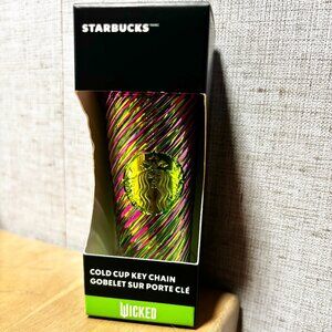 Starbucks Coffee Tumbler Wicked Cold Cup Key Chain NEW RARE Collectible